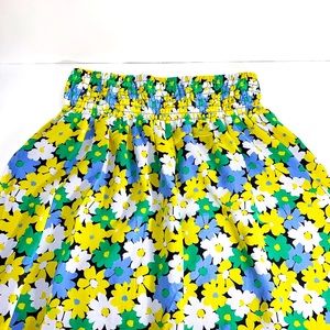 Loft Womens Floral Pull On Skirt Size Small